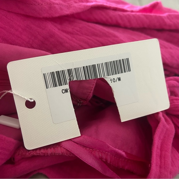 Selfie Leslie Twin Flame Drawstring Bust Midi Dress in Hot Pink - Picture 8 of 8